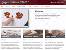 Tablet Screenshot of heitnercpa.com